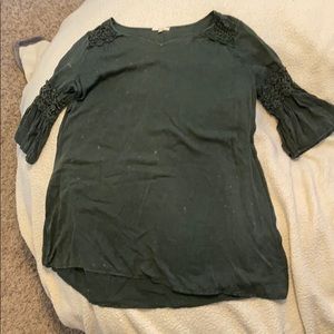 Distressed Green/Dark Grey Dress